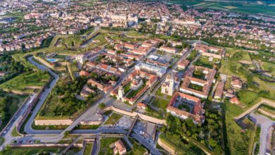 Imagine aeriana cu Alba Iulia